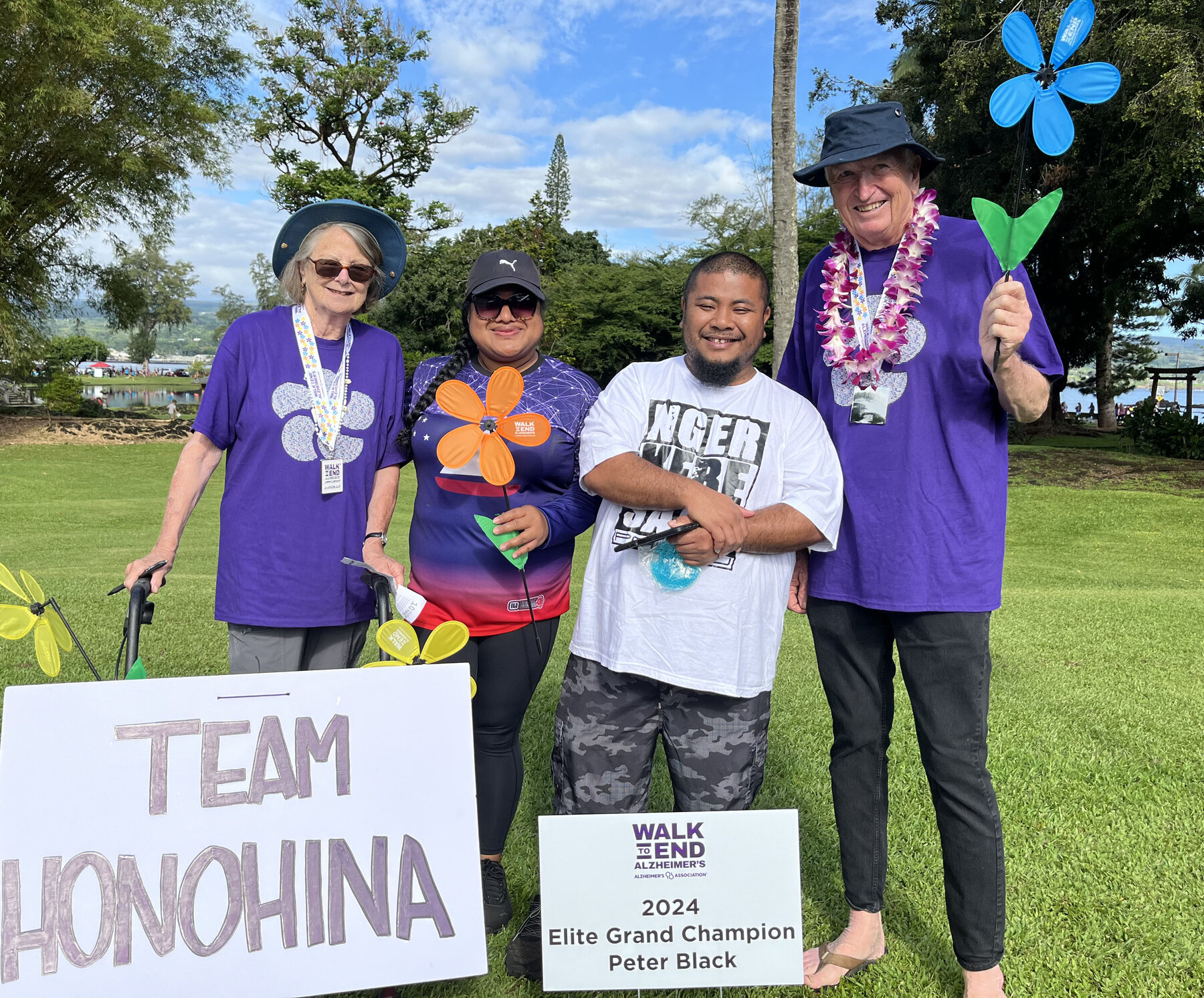 Team Honohina at the Walk to End Alzheimer's
